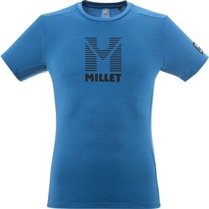 Millet - Wandel- en bergsportkleding - Trilogy Wool Stripes SS M Sky Diver voor Heren - Maat L - Blauw