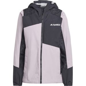 Adidas - Dames wandel- en bergkleding - Xperior Hybrid Rain Jacket W Prlofi/Black voor Dames - Maat M - Paars