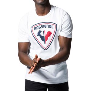 Rossignol - T-shirts - Logo Rossi Tee White voor Heren van Katoen - Maat M - Wit