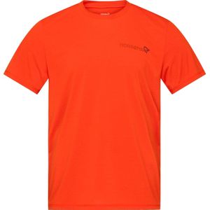 Norrona - Wandel- en bergsportkleding - Femund Tech T-Shirt M'S Pureed Pumpkin voor Heren van Gerecycled Polyester - Maat M - Oranje