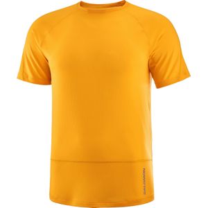 Salomon - Trail / Running kleding - Cross Run SS Tee M Zinnia voor Heren - Maat XL - Oranje