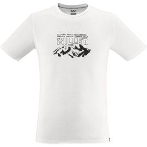 Millet - Klimkleding - Millet Mountain Tee-Shirt SS M White voor Heren van Katoen - Maat M - Wit