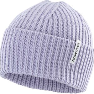 Salomon - Mutsen - Snowbird Beanie Cosmic Sky voor Unisex van Wol - Paars