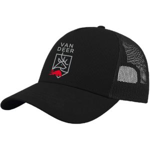 Van Deer - Petten - Trucker Cap Osfa Black voor Heren - Zwart