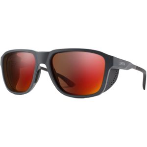 Smith - Zonnebrillen - Embark Matte Grey Chromapop Glacier Photochromic Copper Red Mirror voor Unisex - Grijs