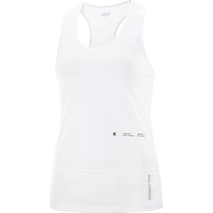 Salomon - Trail / Running dameskleding - Cross Run Tank Gfx W White voor Dames - Maat S - Wit