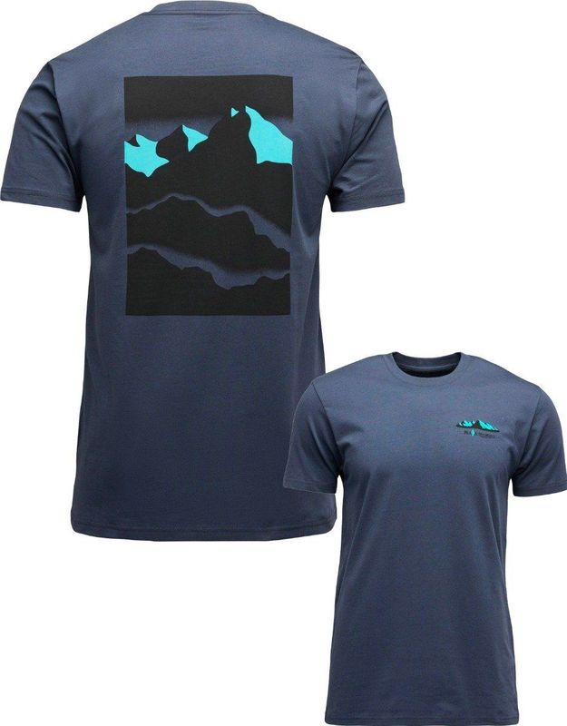 Black Diamond - Mountainscape SS Tee - T-shirt - Grijs - Katoen
