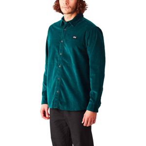 Picture Organic Clothing - Blouses - Graftons Shirt Deep Water voor Heren van Katoen - Maat S - Groen