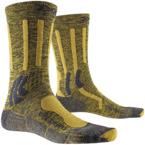 X-Socks - Wandel- en bergsportkleding - Trek X Merino Charcoal Mais Melange/Grey/Black voor Heren van Wol - Maat 42-44 - Geel
