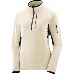 Salomon - Dames fleeces - Essential LTWarm HZ W Rainy Day voor Dames - Maat L - Beige