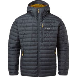 Rab - Toerskikleding - Microlight Alpine Jacket M Beluga voor Heren - Maat XL - Grijs