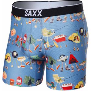 Saxx Underwear - Wandel- en bergsportkleding - Volt Breath Mesh Bb Take A Hike Blue voor Heren - Maat XL - Blauw