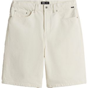 Vans - Korte broeken - Check-5 Baggy Denim Short Marshmallow voor Heren van Katoen - Maat 29 US - Wit