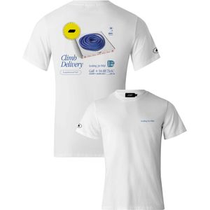 Looking for Wild - Climbing Delivery Snow White voor Heren van Katoen - Maat XL - Wit