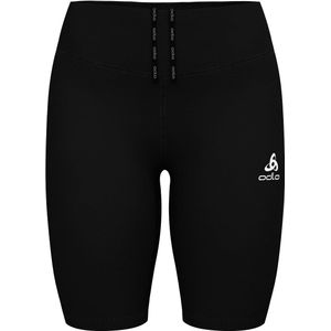 Odlo - Trail / Running dameskleding - Essential Tights Short Black voor Dames - Maat S - Zwart