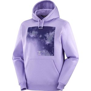 Salomon - Sweatshirts en fleeces - Canopy Hoodie M Violet Tulip voor Heren van Katoen - Maat XL - Paars