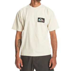 Quiksilver - T-shirts - Back Flash SS Birch voor Heren van Katoen - Maat M - Wit