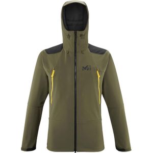 Millet - Wandel- en bergsportkleding - K Absolute Shield Jacket M Ivy voor Heren van Softshell - Maat XL - Kaki