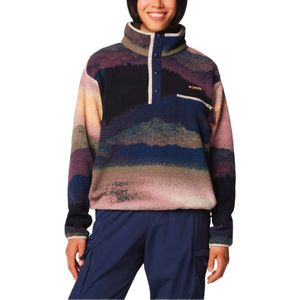 Columbia - Dames sweatshirts en fleeces - Helvetiaâ„¢ II Printed Cropped Half Snap Collegiate Navy Dolomites voor Dames - Maat M - Marine blauw