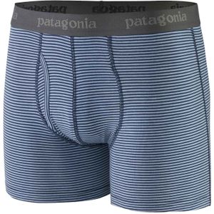 Patagonia - Wandel- en bergsportkleding - M's Essential Boxer Briefs - 3 in. Fathom Stripe/New Navy voor Heren - Maat M - Marine blauw