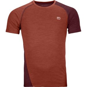 Ortovox - Wandel- en bergsportkleding - 120 Cool Tec Fast Upward T-Shirt M Clay Orange voor Heren van Wol - Maat XL - Oranje