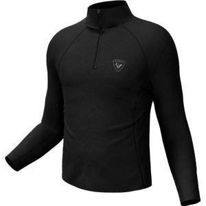 Rossignol - Thermokleding - Classique 1/2 Zip Black voor Heren - Maat S - Zwart