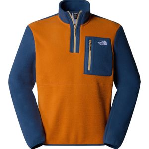 The North Face - Sweatshirts en fleeces - M Yumiori 1/4 Zip Desert Rust/Shady Blue voor Heren - Maat L - Oranje