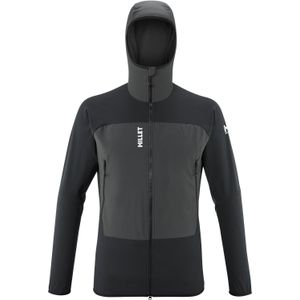 Millet - Wandel- en bergsportkleding - Fusion XCS Hoodie M Noir Dark Grey voor Heren - Maat XL - Zwart