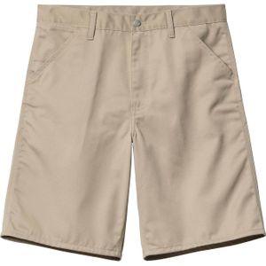 Carhartt - Korte broeken - Simple Short Rinsed Wall voor Heren van Katoen - Maat 31 US - Beige