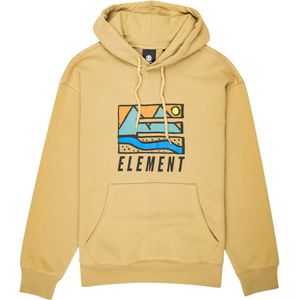 Element - Sweatshirts en fleeces - Trekka M Hood Khaki voor Heren van Katoen - Maat L - Bruin