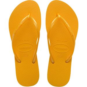 Havaianas - Dames sandalen en slippers - Slim Pop Yellow voor Dames - Maat 39-40 - Oranje