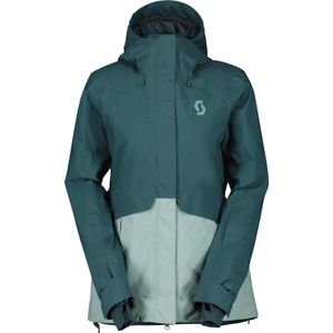 Scott - Dames ski jassen - Jacket W'S Ultimate Dryo Plus Aruba Green/Northern Mint Green voor Dames - Maat M - Blauw