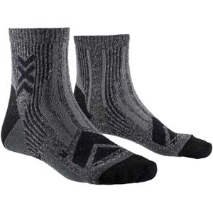 X-Socks - Wandel- en bergsportkleding - Hike Perform Merino Ankle Black Charcoal voor Heren van Wol - Maat 45-47 - Zwart