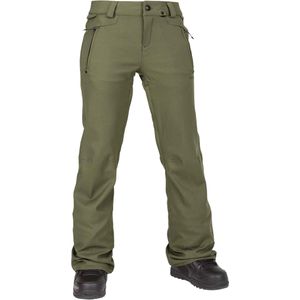 Volcom - Dames skibroeken - Genus Stretch Pant Ivy voor Dames - Maat M - Kaki