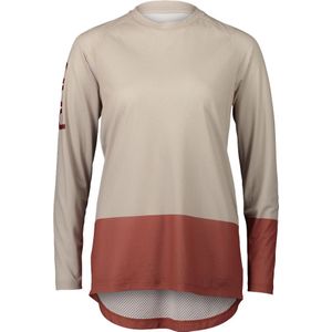 POC - Dames mountainbike kleding - W's MTB Pure LS Jersey Light Sandstone Beige/Himalayan Salt voor Dames - Maat S