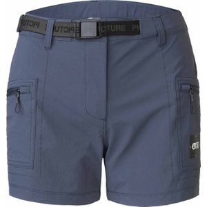 Picture Organic Clothing - Dames wandel- en bergkleding - Camba Shorts Dark Blue voor Dames van Nylon - Maat M - Marine blauw