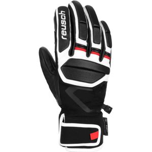 Reusch - Skihandschoenen - Reusch Pro Rc Black White Fire Red voor Unisex - Maat 10 - Zwart