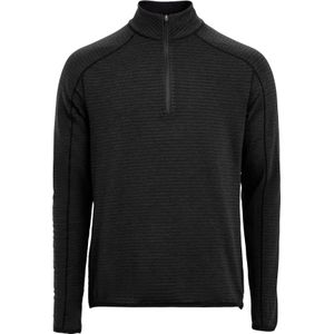 The Mountain Studio - Thermokleding - Light Tech Fleece Half Zip Black Onyx voor Heren - Maat M - Zwart