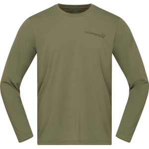 Norrona - Wandel- en bergsportkleding - Femund Tech Long Sleeve M'S Loden Green voor Heren van Gerecycled Polyester - Maat L - Groen