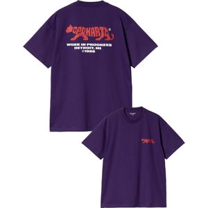 Carhartt - T-shirts - S/S Rocky T-Shirt Tyrian voor Heren - Maat L - Paars