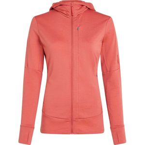 Icebreaker - Dames wandel- en bergkleding - W Merino 260 Quantum IV LS Zip Ho Cedar Wood voor Dames van Wol - Maat M - Bordeauxrood