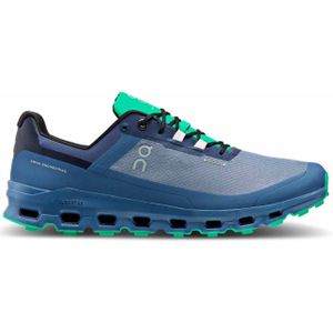 On - Trailschoenen - Cloudvista Waterproof M Metal / Denim voor Heren - Maat 9 US - Blauw