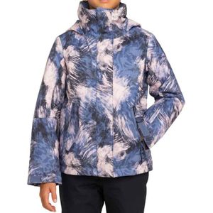 Roxy - Kinder ski jassen - Roxy Jetty Girl Jacket Wild Wind Darknight voor Unisex - Kindermaat 14 jaar - Blauw