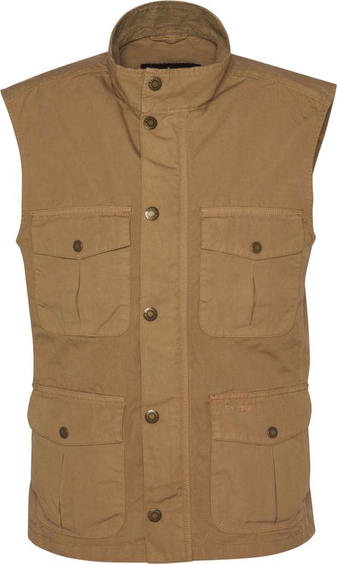 Barbour - Jassen - Casual Corbridge Gilet Stone voor Heren van Katoen - Maat L - Beige