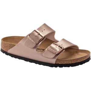 Birkenstock - Dames sandalen en slippers - Arizona W Birko-Flor Copper voor Dames - Maat 37 - Bruin