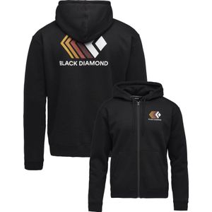 Black Diamond - Sweatshirts en fleeces - M Faded Full Zip Hoody Black voor Heren van Katoen - Maat M - Zwart