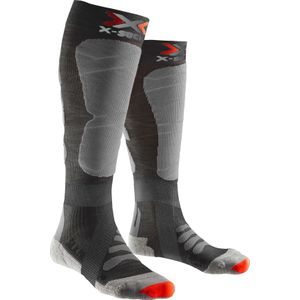 X-Socks - Skisokken - Ski Silk Merino 4.0 Anthracite/Gris voor Heren van Wol - Maat 35-38 - Grijs