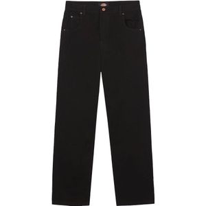 Dickies - Broeken - Thomasville Denim Pant Rinsed Black voor Heren - Maat 32 - Zwart