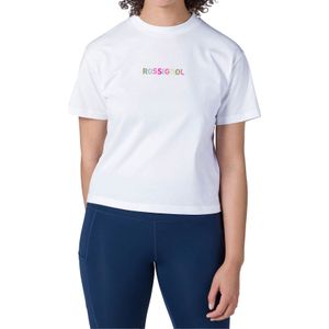 Rossignol - Dames t-shirts - W Embroidery Tee White voor Dames van Katoen - Maat M - Wit