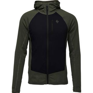 Black Diamond - Wandel- en bergsportkleding - M Coefficient LT Hybrid Hoody Tundra-Black voor Heren van Nylon - Maat L - Grijs